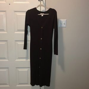 Knit long sleeve h&m maxi dress